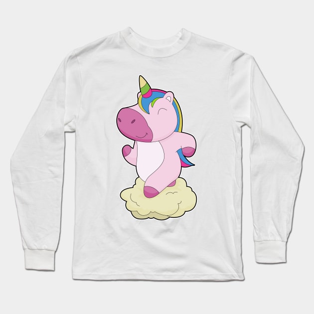 Unicorn Runner Running Sports Long Sleeve T-Shirt by Markus Schnabel